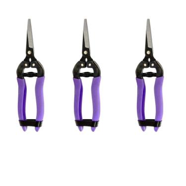 Imagem de Kit 3 Tesouras Para Colheita Reta 180mm - Palisad