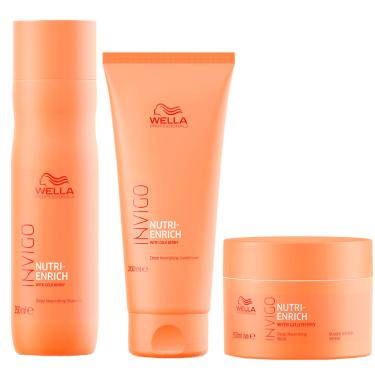 Imagem de Wella Invigo Nutri-Enrich Shampoo 250ml, Condicionador 200ml e Máscara 150ml