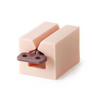 Imagem de Espremedor de pasta de dente com alças, suporte de pasta de dente para pasta de dente, loção