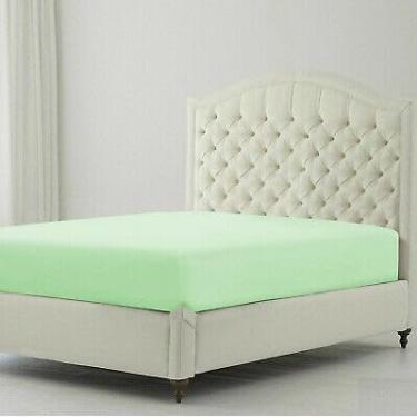 Imagem de Lençol Queen Avulso com Elástico Algodão Fios Toque Macio e Alta Durabilidade (VERDE CLARO)