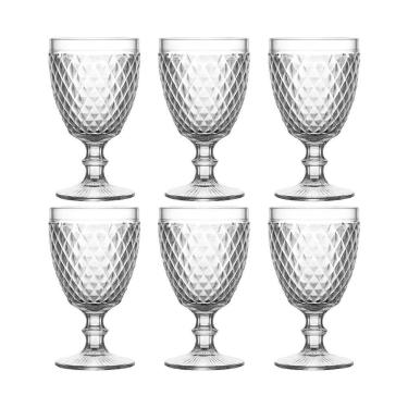 Imagem de Kit 06 Copos De Vidro Bico De Abacaxi Conjunto