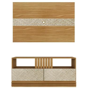 Imagem de Rack E Painel Para Tv 42'' Pa2913Xr1479 Natural Palha