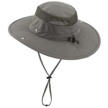 Imagem de Chapéu de sol de pesca masculino Connectyle Wide Brim UPF 50+ Army Gre