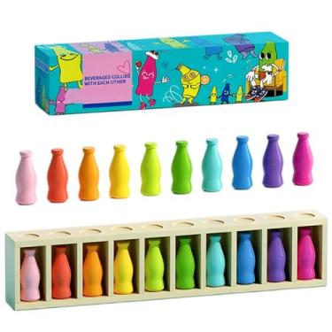Imagem de Jogo de tabuleiro Exrroh Color Match Bottle Toy 20-Piece