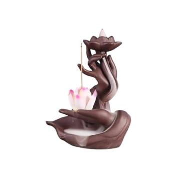 Imagem de Porta-incenso decorativo Queimador de incenso criativo para uso interno, ornamentos para ioga, spa e meditação