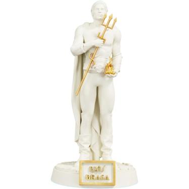 Imagem de Estátua Exu Brasa Umbanda Candomblé (Cor Mármore Dourado)