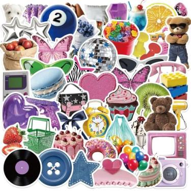Imagem de 50 PCS Y2k Cartoon Graffiti Stickers Cool 2000s Trend Stickers for Water Bottles Laptop Suitcase Birthday Party Supplies Decoration Favors