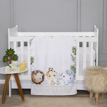 Imagem de Manta Soft Estampada Baby 0,75 x 1,00 Quarto Bebê Aconchegante Criança