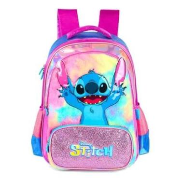 Imagem de Mochila De Costas Escolar Infantil Stitch Luxcel Original-Unissex