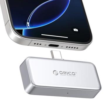 Imagem de ORICO SSD portátil de 1 TB até 2000 MB/s, design de plugue direto, SSD externo de alta velocidade com interface USB 3.2 Gen2x2 20Gbps, armazenamento confiável para iPhone série 16, tablets, laptops