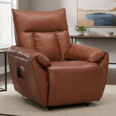 Imagem de Poltrona do Papai Reclinável Elétrica com Massagem e Aquecimento Velut