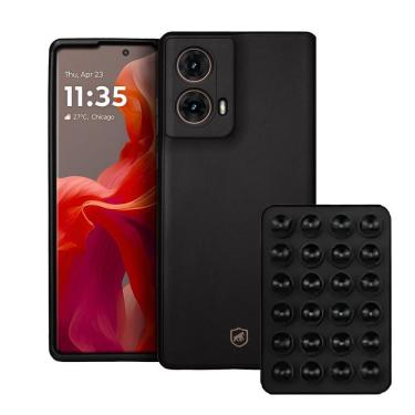 Imagem de Capa Silicon Veloz Para Motorola Moto G85 5g Ventosa Preta