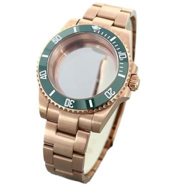 Imagem de Caixa de aço para relógio de 40 mm, moldura de cerâmica de vidro safira para movimento Seiko NH35 NH34 36 2824 Miyota8215, Tampa inferior de vidro 4, For ETA2824 PT5000 Movement, Caixa de relógio de