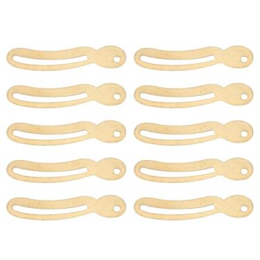 Imagem de SUNGOOYUE Pacote Com 10 Dobradiças de Suporte de Tampa Estilo retrô, Dobradiças de Suporte de Tampa Antigas - de Metal de Cobre Vintage para Prateleiras de Escritório, Compacto e Leve (Cor de latão)