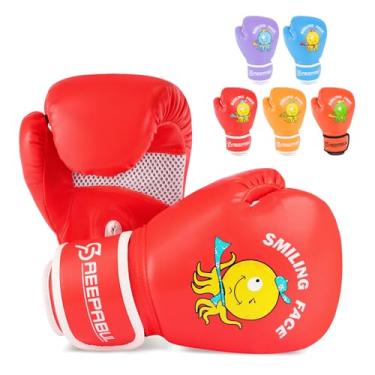 Imagem de SAEEPABUL Luvas de boxe infantis limitadas para meninos e meninas de 3 a 8 anos, luvas de boxe infantis para treinamento infantil, luvas de boxe para saco de pancadas, kickboxing, Muay Thai, MMA, 113