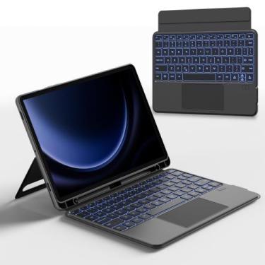 Imagem de Capa de teclado nimin para Samsung Galaxy Tab S7+/S8+/S7FE 12.4"