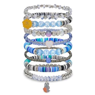 Imagem de Pulseiras empilháveis adequadas para fãs de Zootopia, pulseira elástica Zootopia Merch para mulheres, homens, adolescentes, meninas, meninos, pulseiras de amizade para casais, acessórios de fantasia