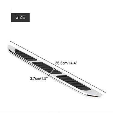 Imagem de Ailgely 2 Peças de Tampa Frontal Externa do Carro Porta Lateral Fluxo de Ar Tampa de Ventilação Grade de Entrada Adesivo de Acabamento Decorativo para Veículos Universais, Vem Com 2