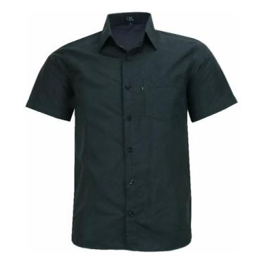 Imagem de Camisa Manga Curta Lbl Comfort Com Bolso Não Amassa 3028, Preto, 3