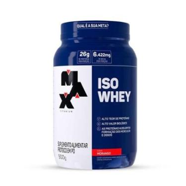 Imagem de Whey Isolado 900g Max Titanium Proteína Pura WPI-Unissex