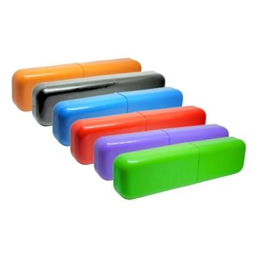 Imagem de Kit 6 Estojos Porta Escova e Pasta de Dentes Sortidos – Higiene, Proteção e Viagem