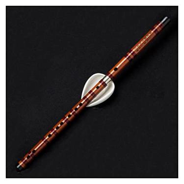 Imagem de Flauta de bambu chinesa instrumentos musicais tradicionais bambu Dizi chave de C D E F G Bb EB flauta transversal (cor: 28)