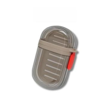 Imagem de Kit 1/2 Peças Saboneteira Portátil para Viagem Estojo de Sabonete com Tampa e Drenagem Antivazamento (1 Peça)