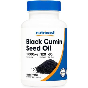 Imagem de Black Cumin Seed Oil 1000mg 120 Caps Nutricost