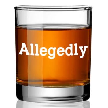 Imagem de Ymzkpoa Presentes engraçados de advogado para homens, supostamente presente de burbon de vidro de uísque, presentes de formatura para estudantes de direito, futuro advogado, advogado paralegal