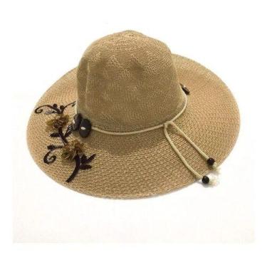 Imagem de 10 Chapéu De Praia Verão Poliéster Rico Em Detalhes De Flor - oem