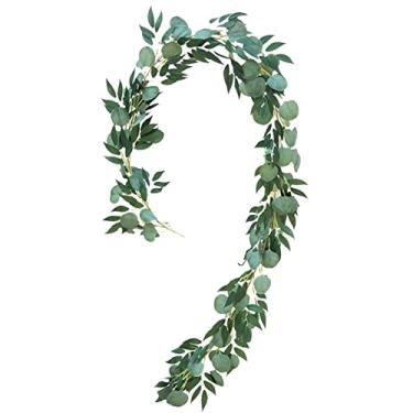 Imagem de Vinhas Pendentes Artificiais Folhas Guirlanda Falsa Natural Plantas Realistas para Festival Festa Halloween Casamentos Decoração DIY Interior Paisagem de Gramado Cerca Porta Parede Decor