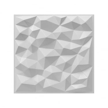 Imagem de Kit 300 Placas PVC 3D para Parede 25x25 cm – Revestimento Decorativo Moderno para Sala e Quarto (DIAMANTE,300 Placas)