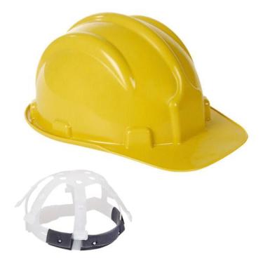 Imagem de Capacete De Segurança Obra Industria Epi Amarelo - Plastcor, Amarelo