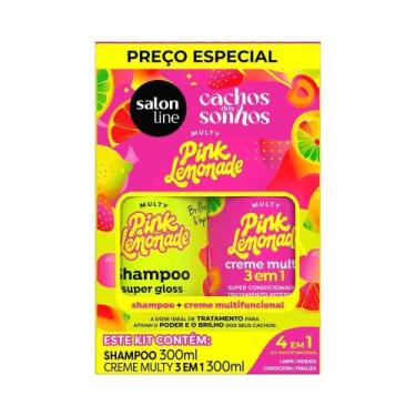 Imagem de Kit Salon Line Multy Shampoo + Creme 3 em 1 Pink Limonade