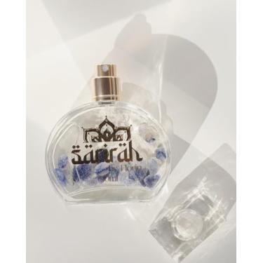 Imagem de Sarirah by Florin Perfume Árabe Feminino com Pedra Quartzo Azul Aromaterapia Floral 50ml