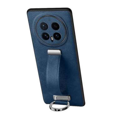 Imagem de LYJSMGZ Capa à prova de choque para Huawei Honor Magic 8 Pro/Magic 8, capa de proteção de lente com tudo incluído, capa de suporte fina, azul, Majic 8