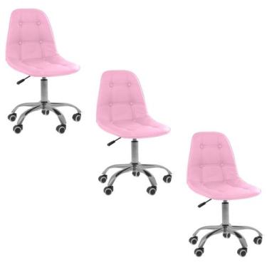 Imagem de Cadeira Office Eiffel Botonê Ajustável Oficial Giratória - Oficial Web