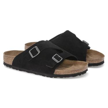 Imagem de BIRKENSTOCK Zurich Camurça Couro Preto, Preto, 24.5 cm