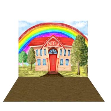 Imagem de Fundo Fotográfico Cenário Volta as Aulas Tecido (FVAA0008, 1,70 x 2,50m)