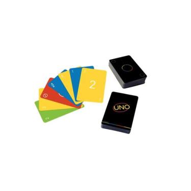 Imagem de Uno Minimalista Black Jogo De Cartas Original Mattel GYH69