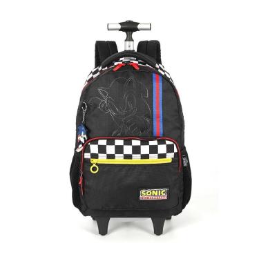 Imagem de Mochila de Rodinhas Com Alça Luxcel Sonic The Hedgehog Preto