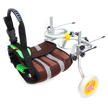 Imagem de aqxreight Cadeira de Rodas para Animais de Estimação Ajustável, Fácil Montagem, Pernas Traseiras, Reabilitação, Carrinho para Cães Pequenos, Cachorrinho, Gato, Caminhada, um Ajuste Fornecido e Duas