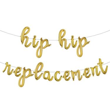 Imagem de Faixa de balão de substituição de quadril com glitter para homens, artigos de festa de aniversário, ideias e presentes 21, 30, 40, 50, 60, 70, 80 anos decorações de aniversário adulto (substituição de