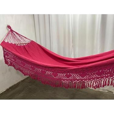 Imagem de Rede de Dormir Descanso Luxo Gigante 4,5m Reforçada para Casa(ROSA PINK)
