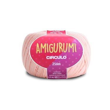 Imagem de Linha Fio Amigurumi Círculo 125g 254m 100 Algodão Mercerizado Crochê Tricô Artesanato Colorido (3148 - MACADÂMIA)