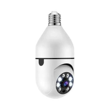 Imagem de Câmera IP WiFi 8MP E27 Lâmpada Monitor De Bebê Sem Fio Com Rastreament