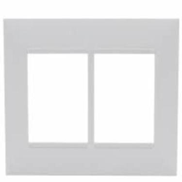 Imagem de Placa 4x4 6 Postos Pial Plus+ Legrand Branco 618516BC