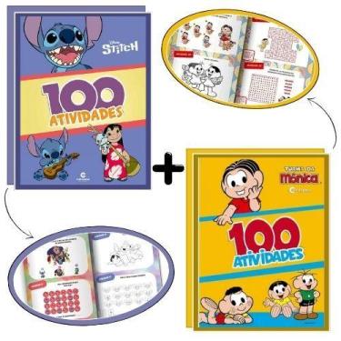 Imagem de Kit 100 Atividades Diversão Sem Fim: Stitch & Turma da Mônica - Cultur