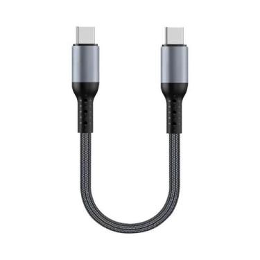 Imagem de Cabo USB a Para USB C Curto De Ângulo Reto De 90 Graus, Carregamento R