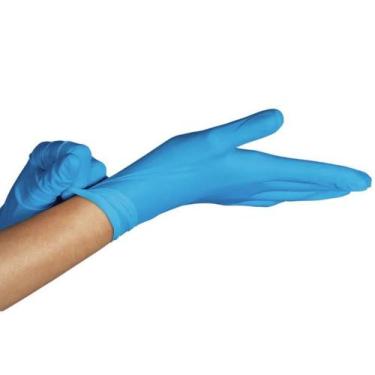 Imagem de Luva Nitrilica S/Pó Cx Com 100Un - Medix Cor:AzulTamanho:M, Azul, M